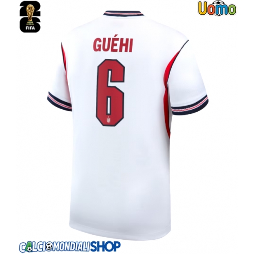 Maglie da calcio Inghilterra Marc Guehi #6 Prima Maglia Mondiali 2026  Manica Corta
